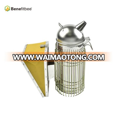 Free sample increase height bigger capacity better stainless steel honey bee beekeeping bee smoker with bellow